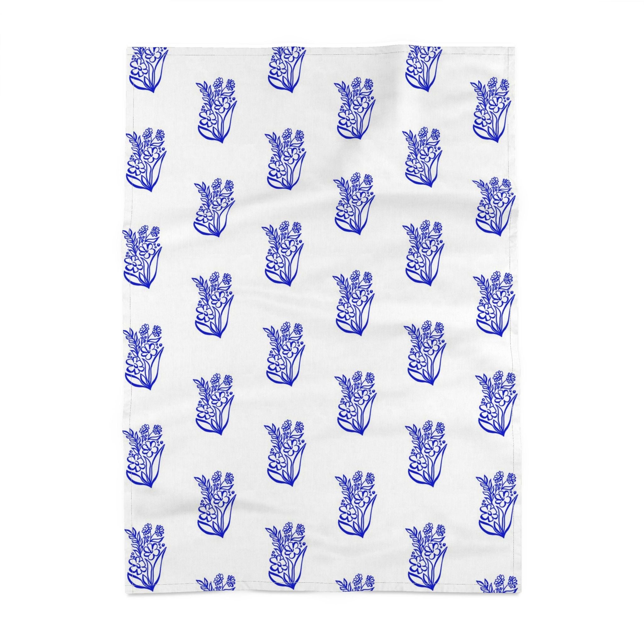 ‘Whimsical Blue’ Tea Towel