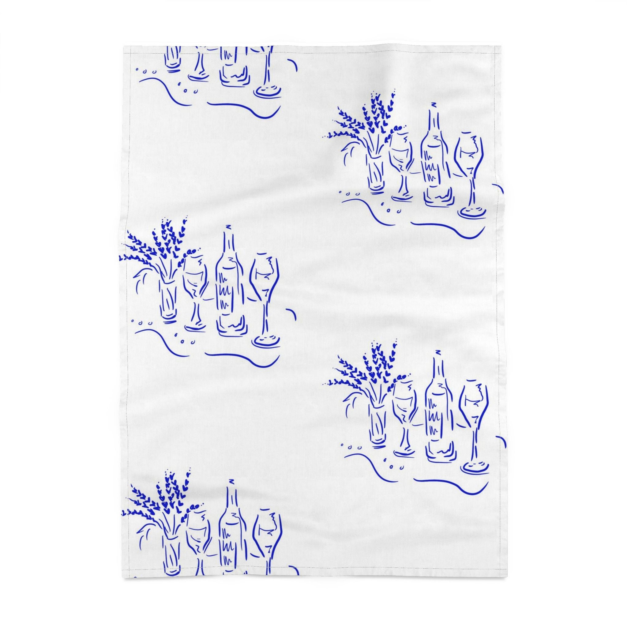 ‘Wine and Conversations’ Tea Towel